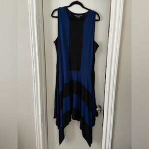 Derek Lam 10 and Athleta Color Block Handkerchief Dress, L